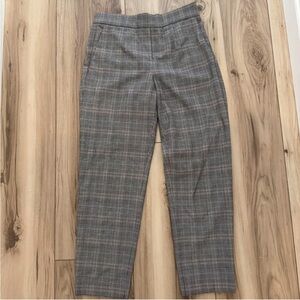 aritzia babaton plaid trousers